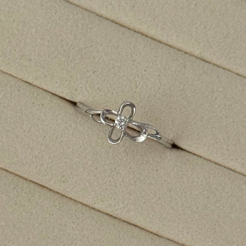 18K Dual Bloom Diamond Ring